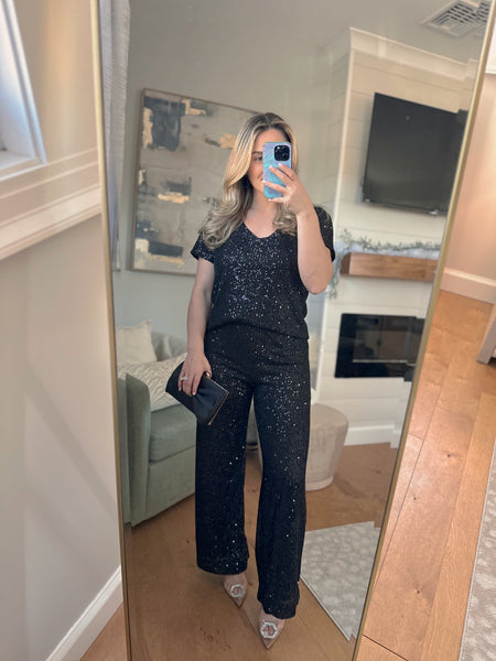 Z Supply Sequins V-Neck Top