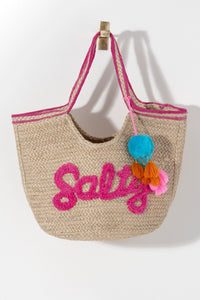 Salty Straw Beach Tote