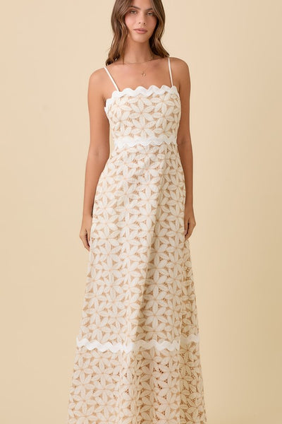 Maddy Eyelet Maxi Dress