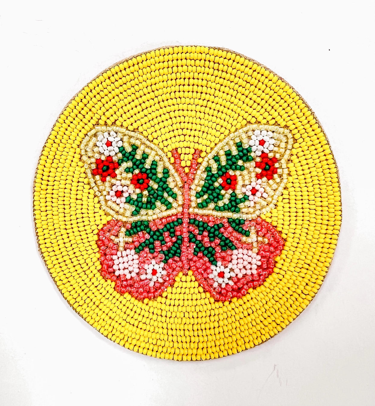 Butterfly Beaded Coaster