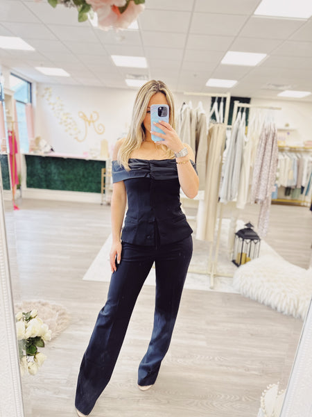 Sophie Rue Black Suit Top