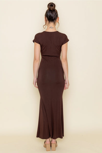 Chocolate Brown Bodycon Mermaid Dress