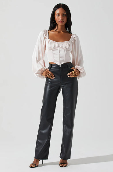 ASTR Penny Ruched Top