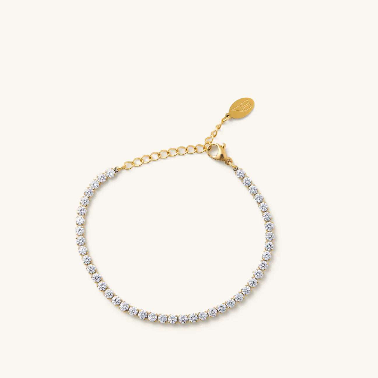 Gold Shimmer Tennis Bracelet