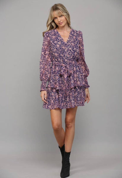 FATE Purple Floral Dress