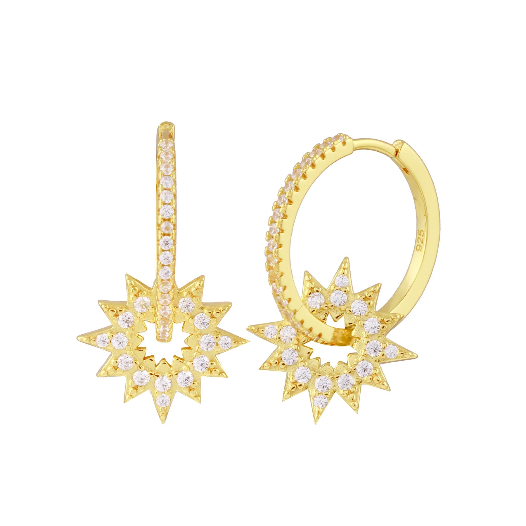 Gold Sundisk Earrings