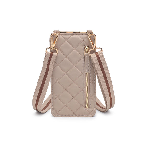 Duality Cellphone Quilted Crossbody NUDE
