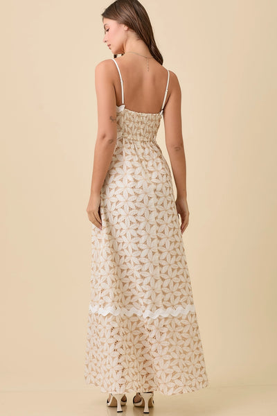 Maddy Eyelet Maxi Dress