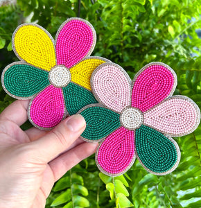 Flower Beaded Coaster