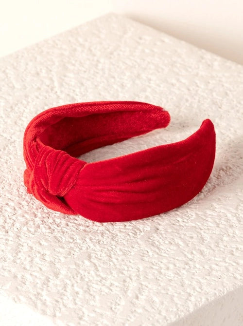 Red Velevet Knot Headband