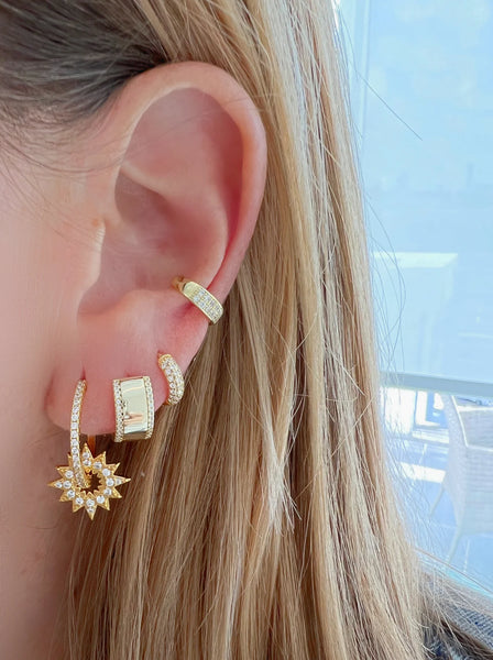 Gold Sundisk Earrings