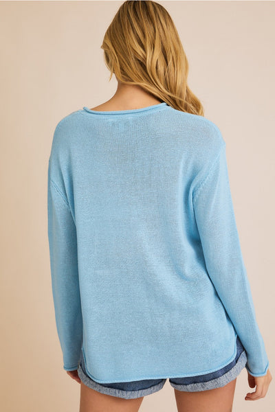 Beach Knit Crewneck Sweater