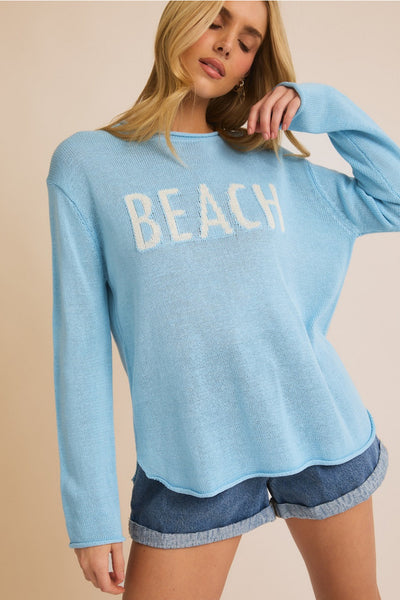 Beach Knit Crewneck Sweater
