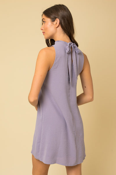Lavender High Neck Dress