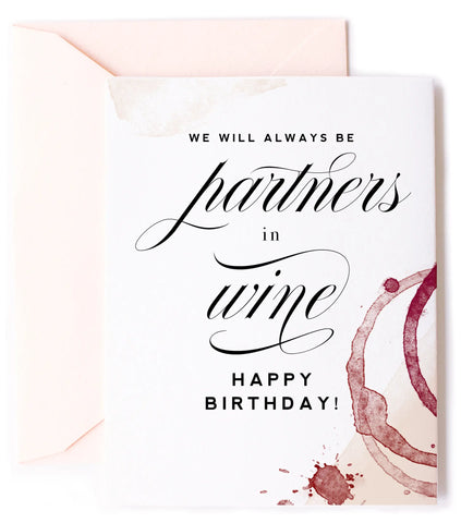 Partners in Wine Card