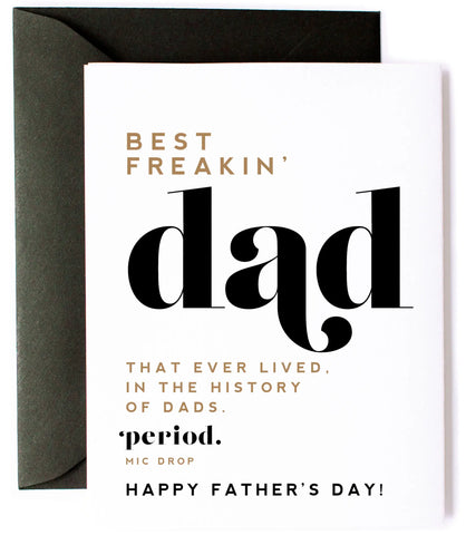 Best Freakin Dad Card