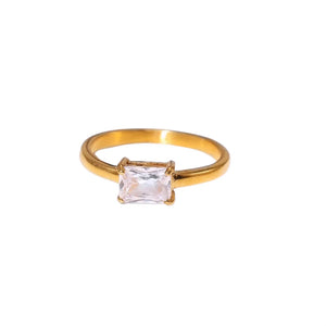Gold Baguette Ring
