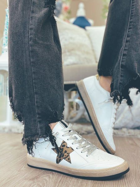 Leopard Star Sneaker