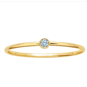 Blue Topaz Delicate Ring